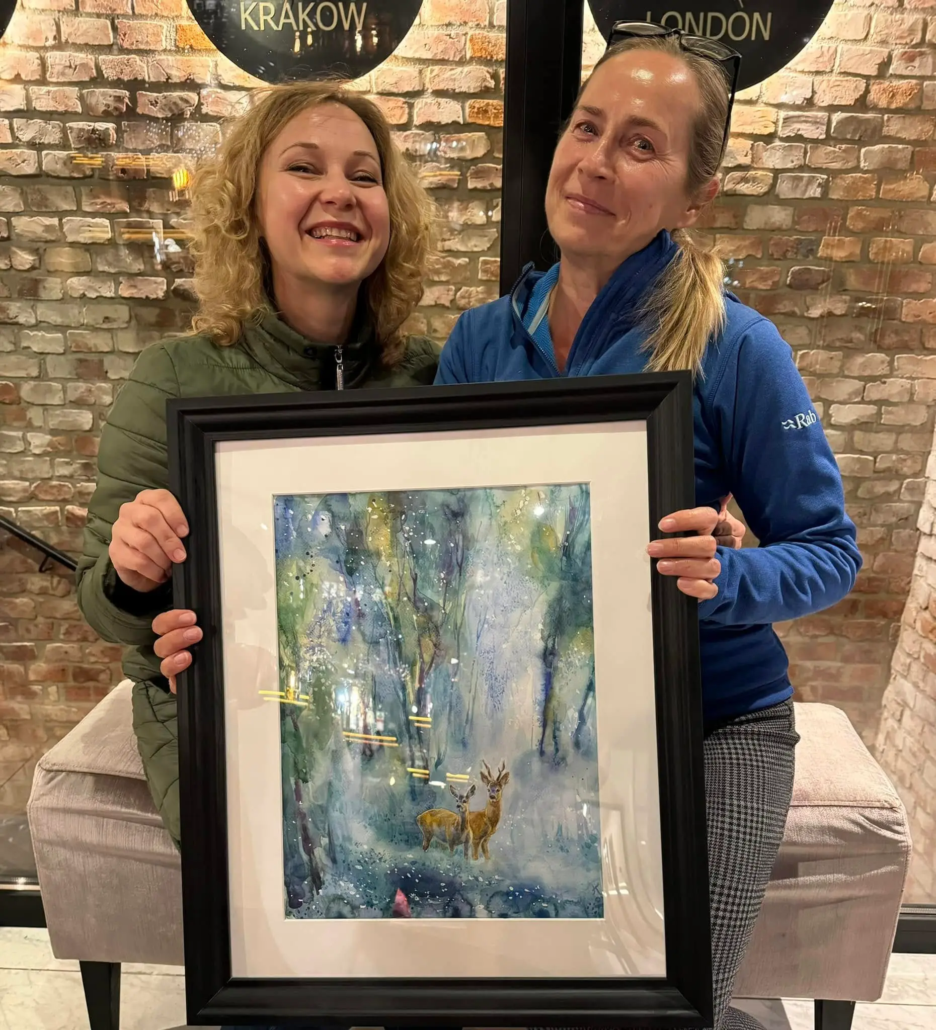 One of the most delightful moments of autumn 2024 was a commission from the actors of the Bagatela Theatre in Kraków. Przemysław Branny plays one of the leading roles in the theatre's production of "Death of the Beautiful Deer", and my painting was presented to him as a gift marking his 30th anniversary with the theatre.

My sincere thanks to Alina Kamińska for the wonderful idea, the commission, and the opportunity to be part of such a special occasion. Hearing my name spoken from the stage of this renowned theatre, in the very heart of Kraków, is a memory with many facets — one that will bring me joy for years to come.