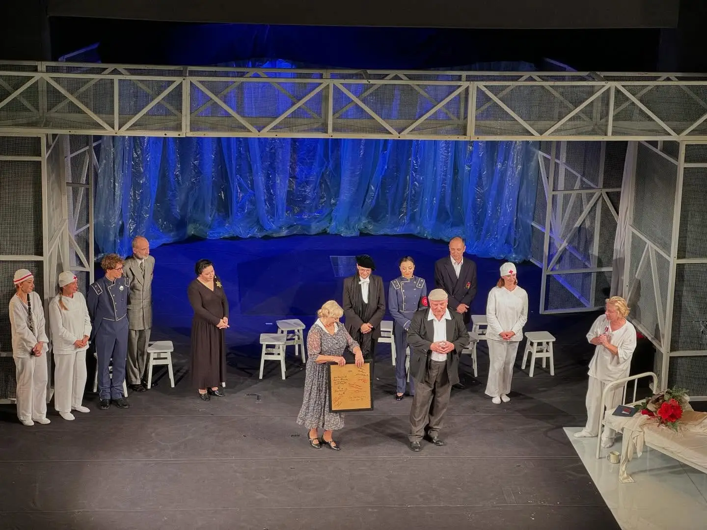 One of the most delightful moments of autumn 2024 was a commission from the actors of the Bagatela Theatre in Kraków. Przemysław Branny plays one of the leading roles in the theatre's production of "Death of the Beautiful Deer", and my painting was presented to him as a gift marking his 30th anniversary with the theatre.

My sincere thanks to Alina Kamińska for the wonderful idea, the commission, and the opportunity to be part of such a special occasion. Hearing my name spoken from the stage of this renowned theatre, in the very heart of Kraków, is a memory with many facets — one that will bring me joy for years to come.